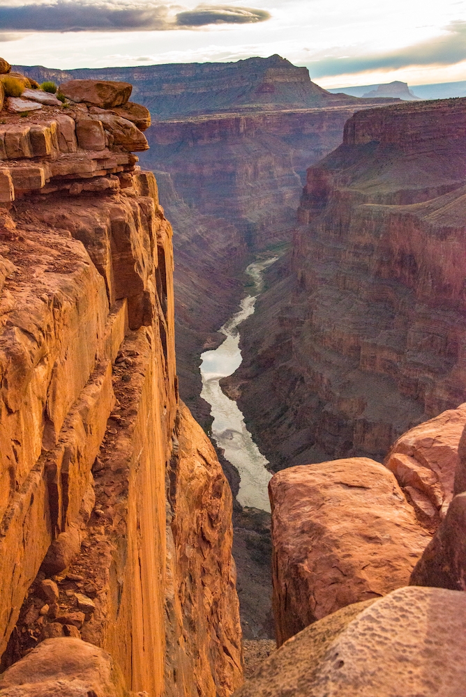 It is extremely rare to be able to see the Colorado River from the rim of the Grand Canyon. Its 3000 feet, straight down.