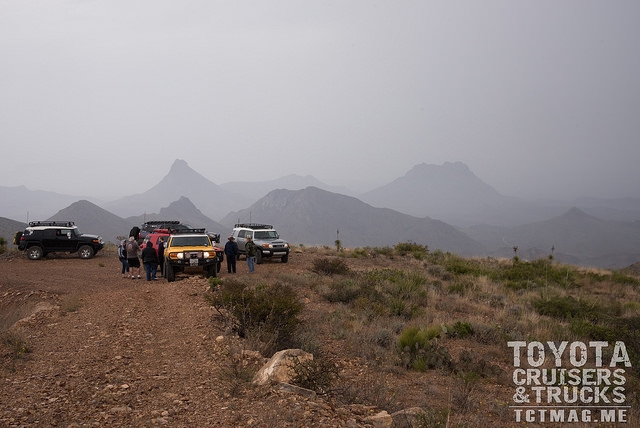 FJ Cruisers exploring Big Bend, Texas